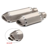 universal motorcycle exhaust pipe muffler motor escape moto left right for rc390 z800 gsxr750 tmax530 xmax300 r6 cbr500 mt09