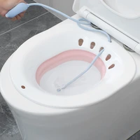 sqeo foldable portable bidet mother self cleaning private parts hip irrigator perineum sitz bath hemorrhoid treatment