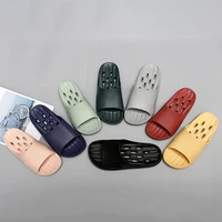 summer indoor comfortable soft sandals fashion home thick soled bathroom non slip slides unisex couple flat slippers flip flop
