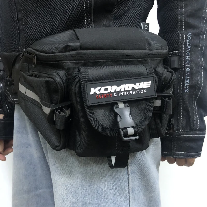 

Komine Waterproof Oxford Waist Drop Leg Bag Thigh Hip Bum Belt Waist Bag Casual Shoulder Bag Motorcycle Ride Outdoor