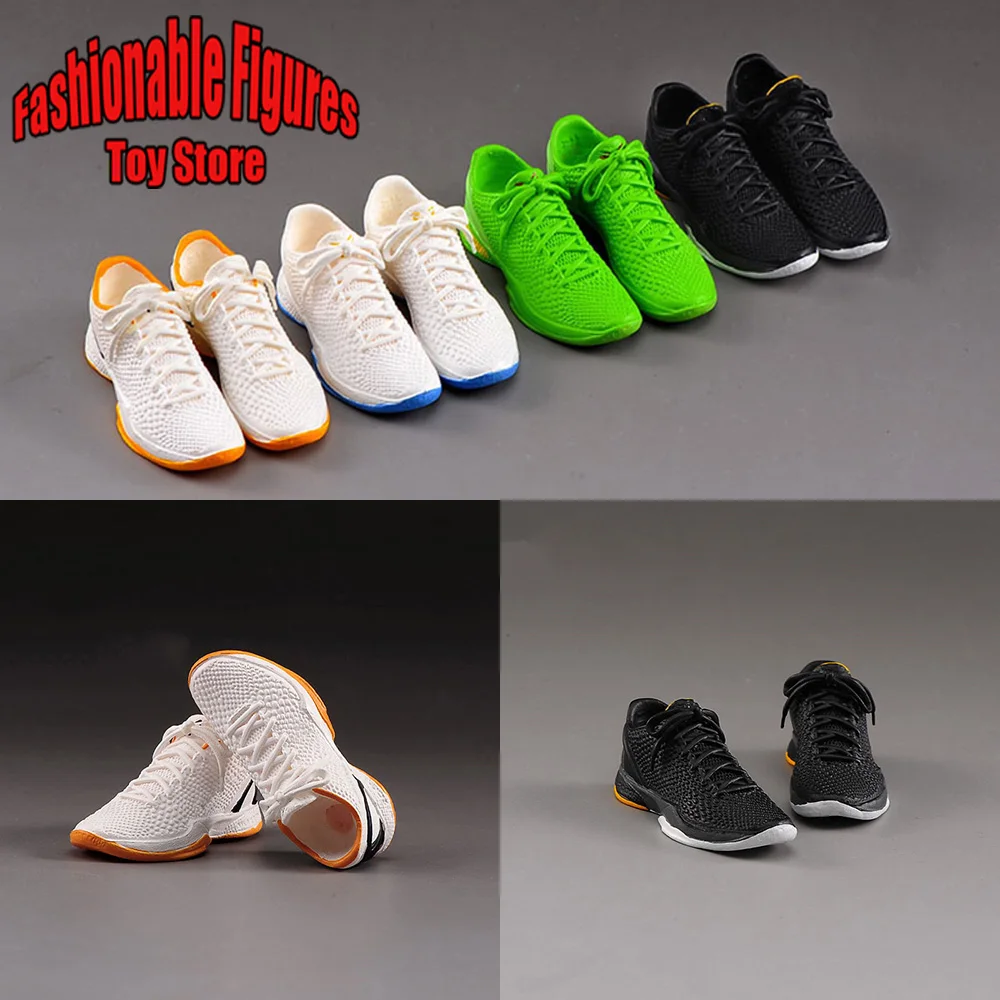 

1/6 Men Soldier Sneakers Trend Basketball Trainers Solid Shoes Sport Shoes For 12inch Detachable Feet Action Figure Model Toys