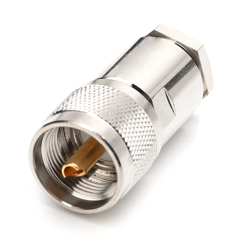 

RF Coaxial Adapter UHF Male Plug PL259 Clamp RG8 RG165 RG213 LMR400 Connector