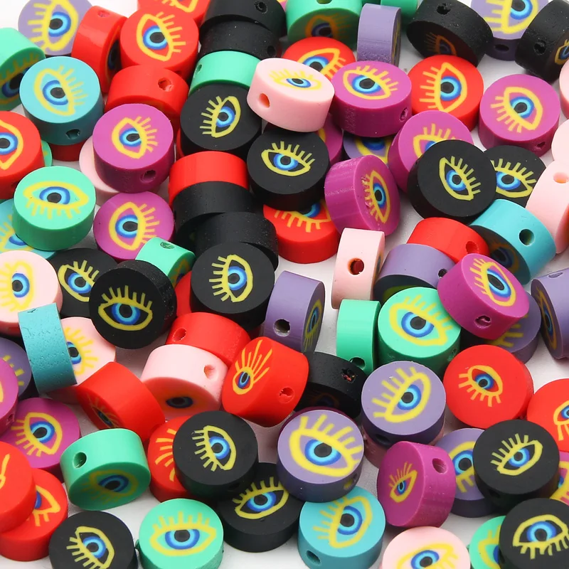 Глиняные бусины сглаза 10 мм |