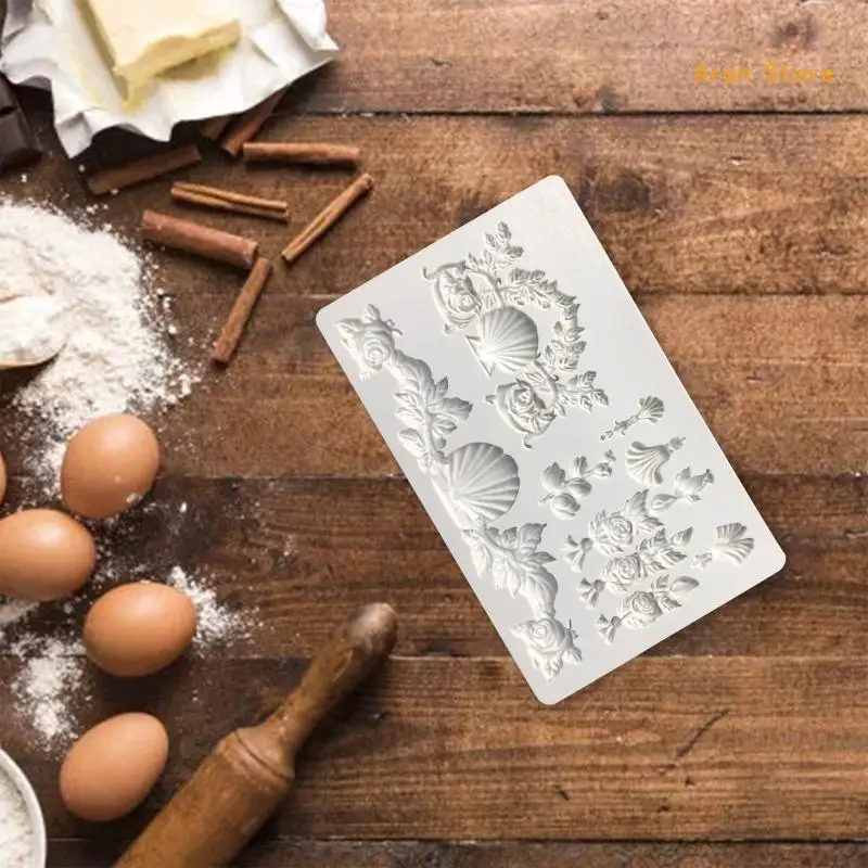 DIY завитушки форма помадка формы силиконовый материал торт украшения гаджеты H3CF
