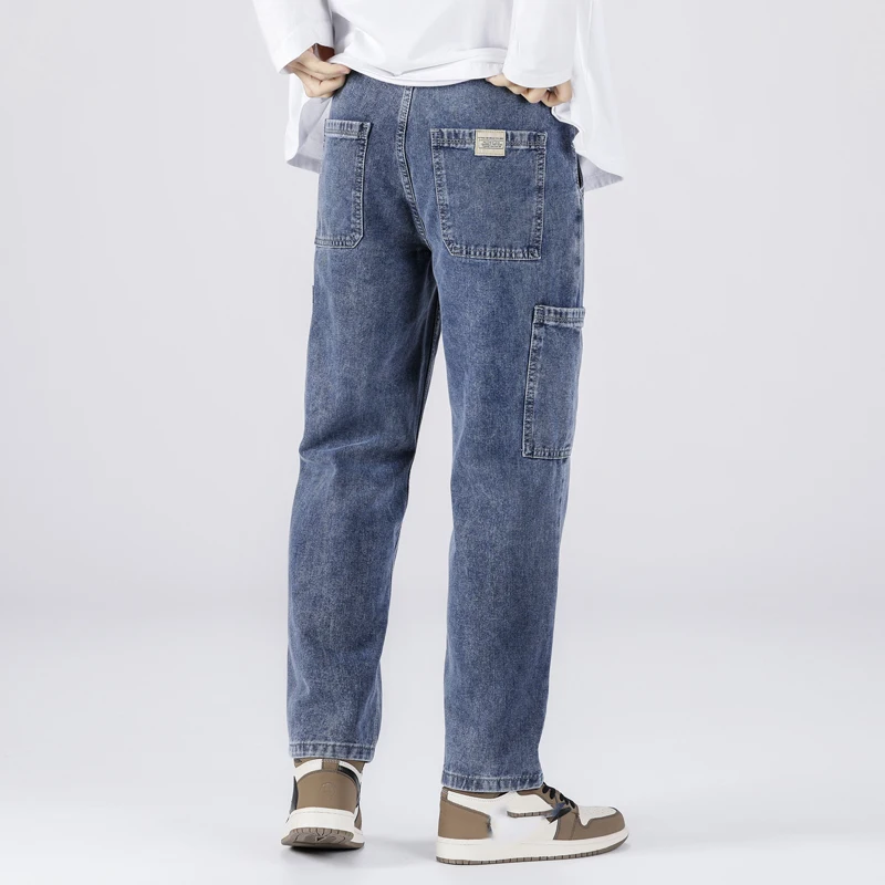 

Pants Men Jeans Jean Homme Pantalon Homme Loose Baggy Wide Leg Denim Neutral High Quality Trousers Casual Male Plus Size Cozy