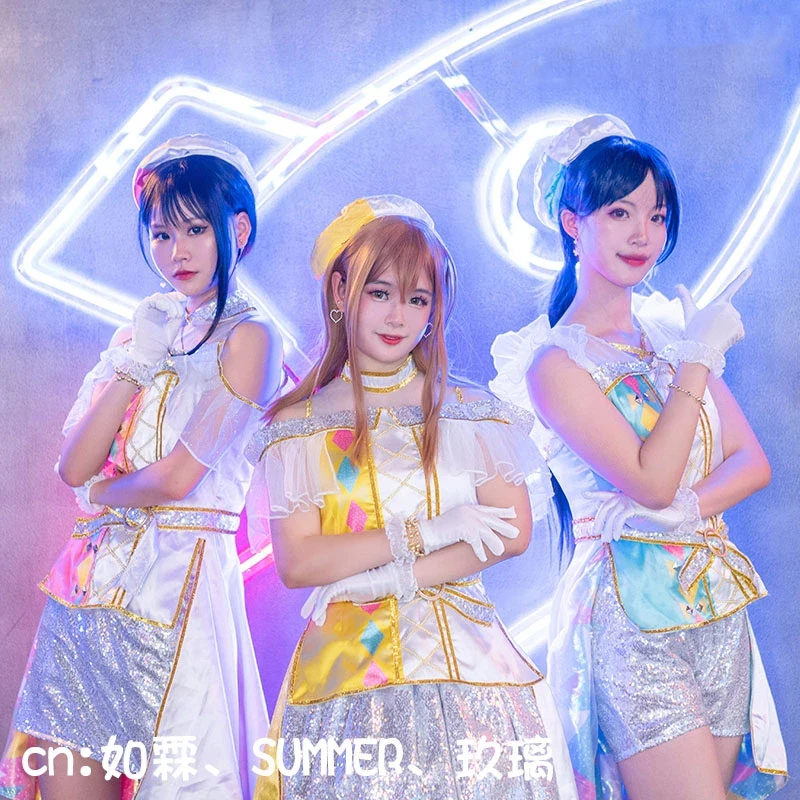 Аниме Lovelive! Unit Live Adventure Aqours 2020 концертная Азалия Kanan Dia Hanamaru прекрасная униформа