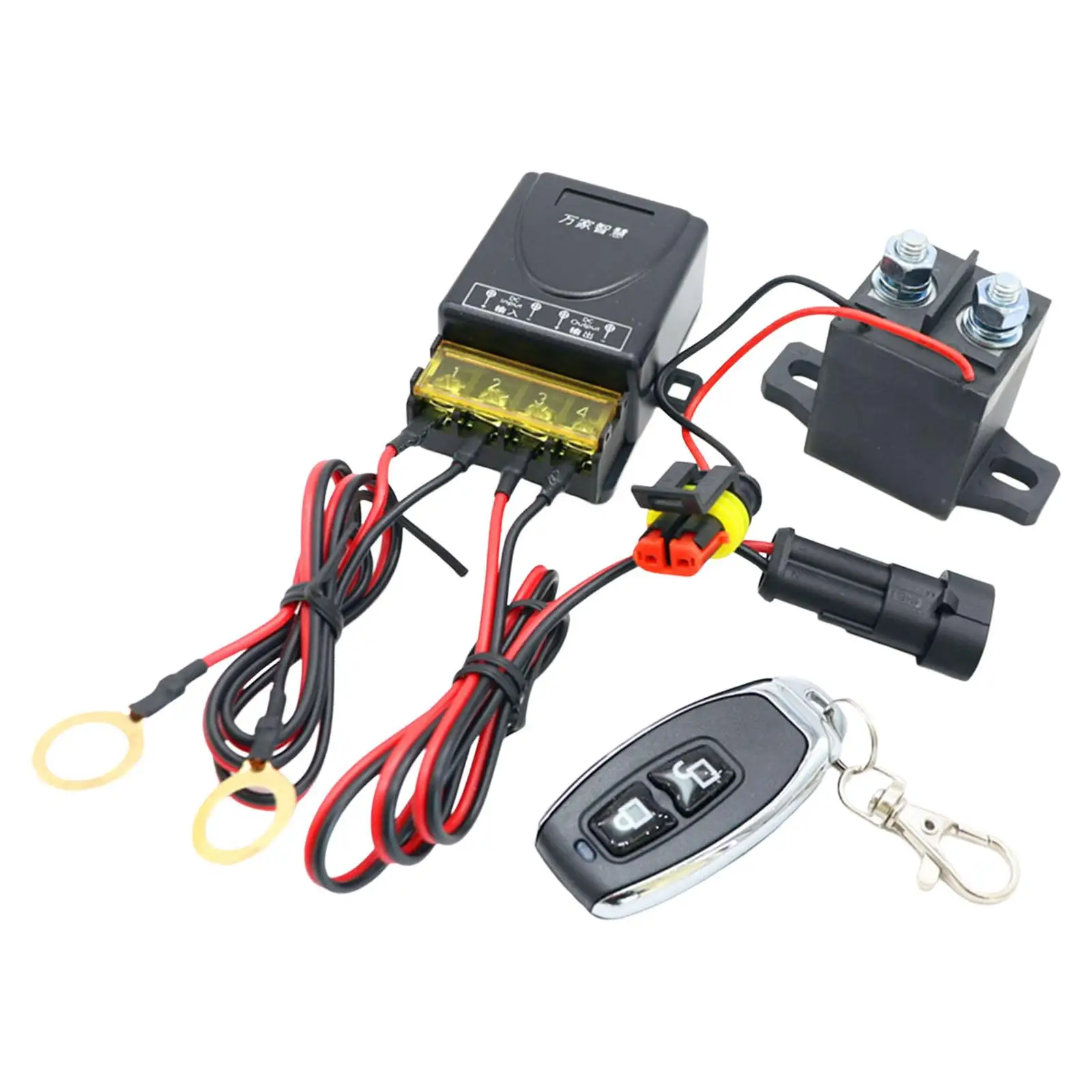 

150A Starter Relay Kit Auto power Switch with Harness Start Module Spare Parts Supplies Durable Accessories Metal