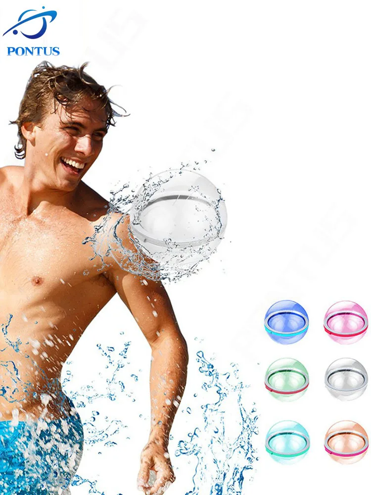 

Water Bomb Splash Balls Reusable Water Balloons Absorbent Ball Outdoor Pool Beach Play Toy Party Funny Summer Pool Fight Games