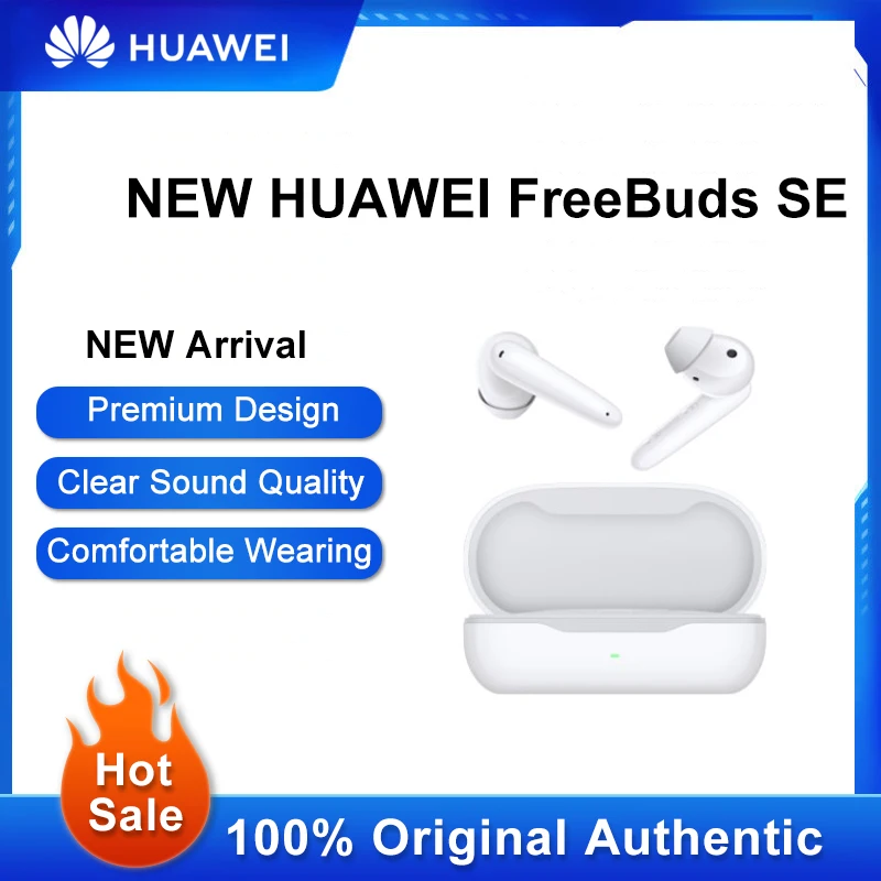 

NEW HUAWEI FreeBuds SE Wireless Headphones Crystal Clear Sound Quality Call Noise Cancellation 24 Hours of Audio Playback