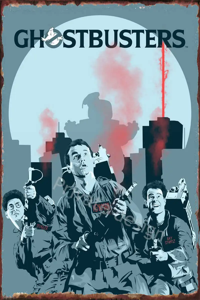

Декор для комнаты Ghostbusters, Ретро винтажный металлический знак, жестяные таблички, Настенный декор для творчества, постер для дома, клуба, муж...