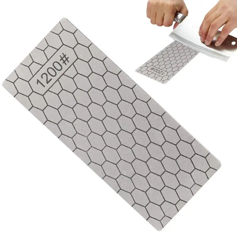 

Diamond Whetstone Diamond Plate Honing Stone Non-slip Kitchen Knives Accessories To Repair Grind Polish Blade Outdoor Portable