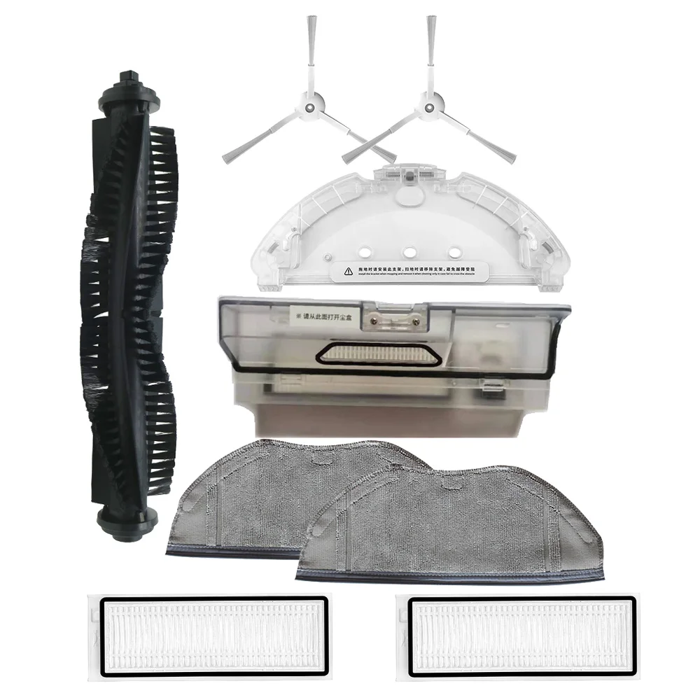 

HEPA фильтр центральный рулон основная щетка боковая щетка насадка на швабру для уборки из тряпка для Qihoo 360 S9 X90 Робот Запчасти для пылесоса ак...