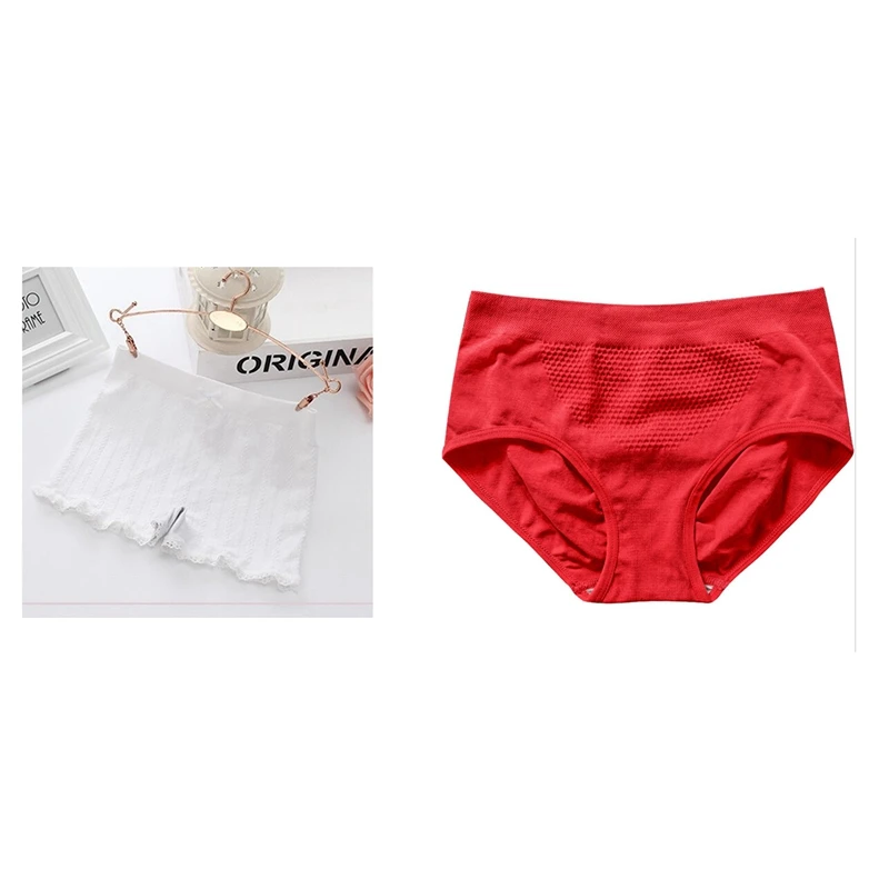 

Женские Соблазнительные бесшовные трусики для живота и бедер, красные одноразмерные с брюками, эластичные леггинсы, шорты белого цвета, оди...