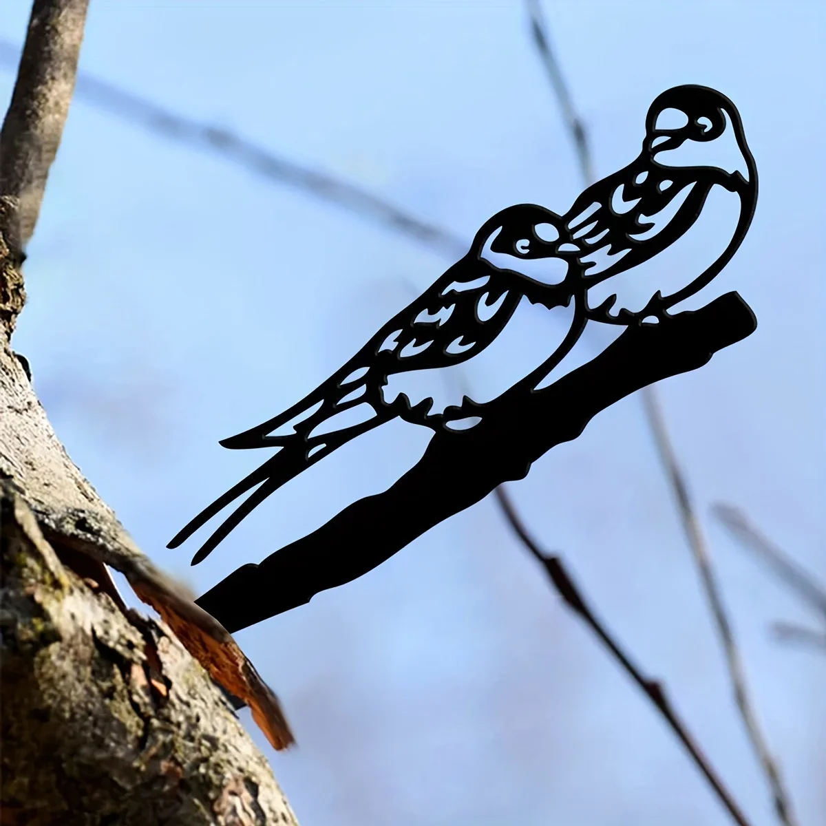 Металлические бутоны силуэт птиц из пера деревенский уличный Декор для дома и