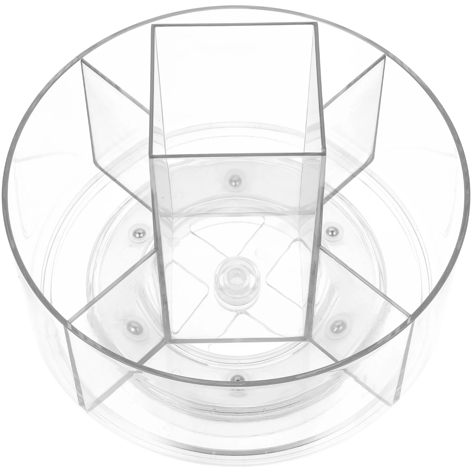 

Rotating Storage Rack Clear Cosmetics Rotatable Stand Makeup Organiser Tool Desktop Transparent Holder Container The Pet Brush