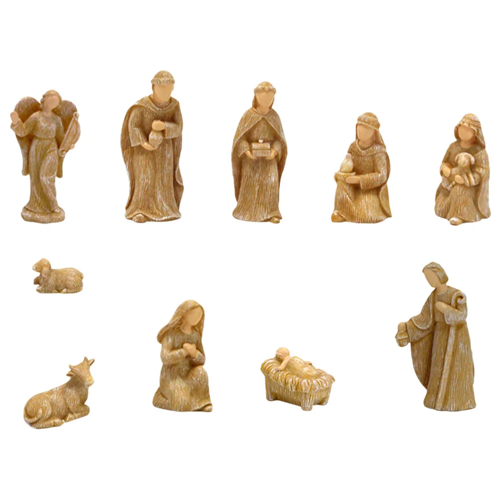 

Jesus Christmas Decorations Birth Christmas Christmas Decorationsation Sculptures Household Nativity Figurines Ornaments