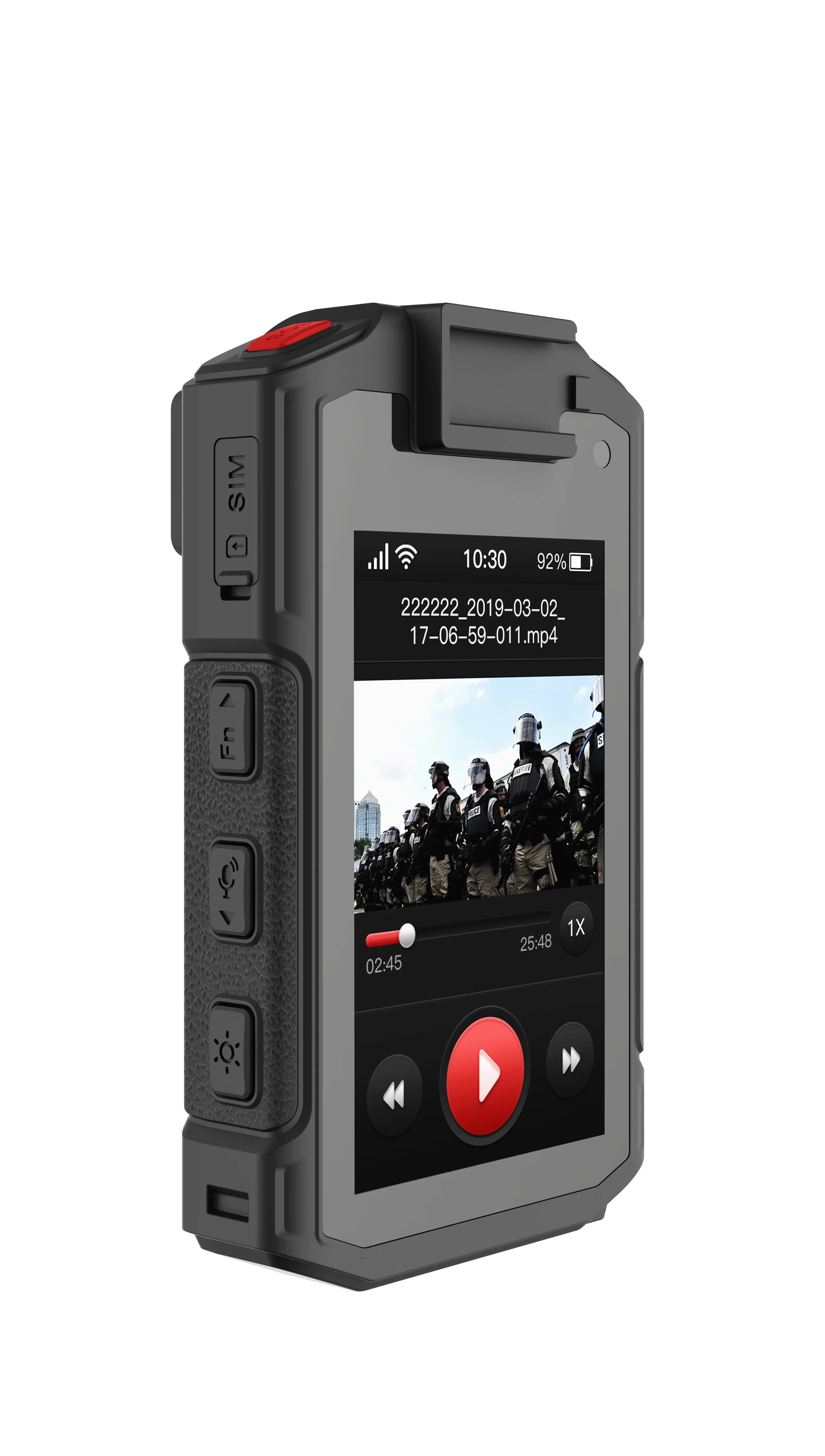 Нательная камера C310 4G на Android 11, две SIM-карты, 3200 мАч, 4+64 ГБ, работает с RealPTT, Wi-Fi, NFC, GPS, ночное видение (art.: 3920d4c9cbdcd) - 3920d4c9cbdcd