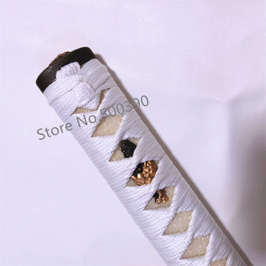 Высококачественная ручка TSUKA REAL RAYSKIN WHITE ITO из сплава TSUBA GUARD HABAKI SEPPA для японских