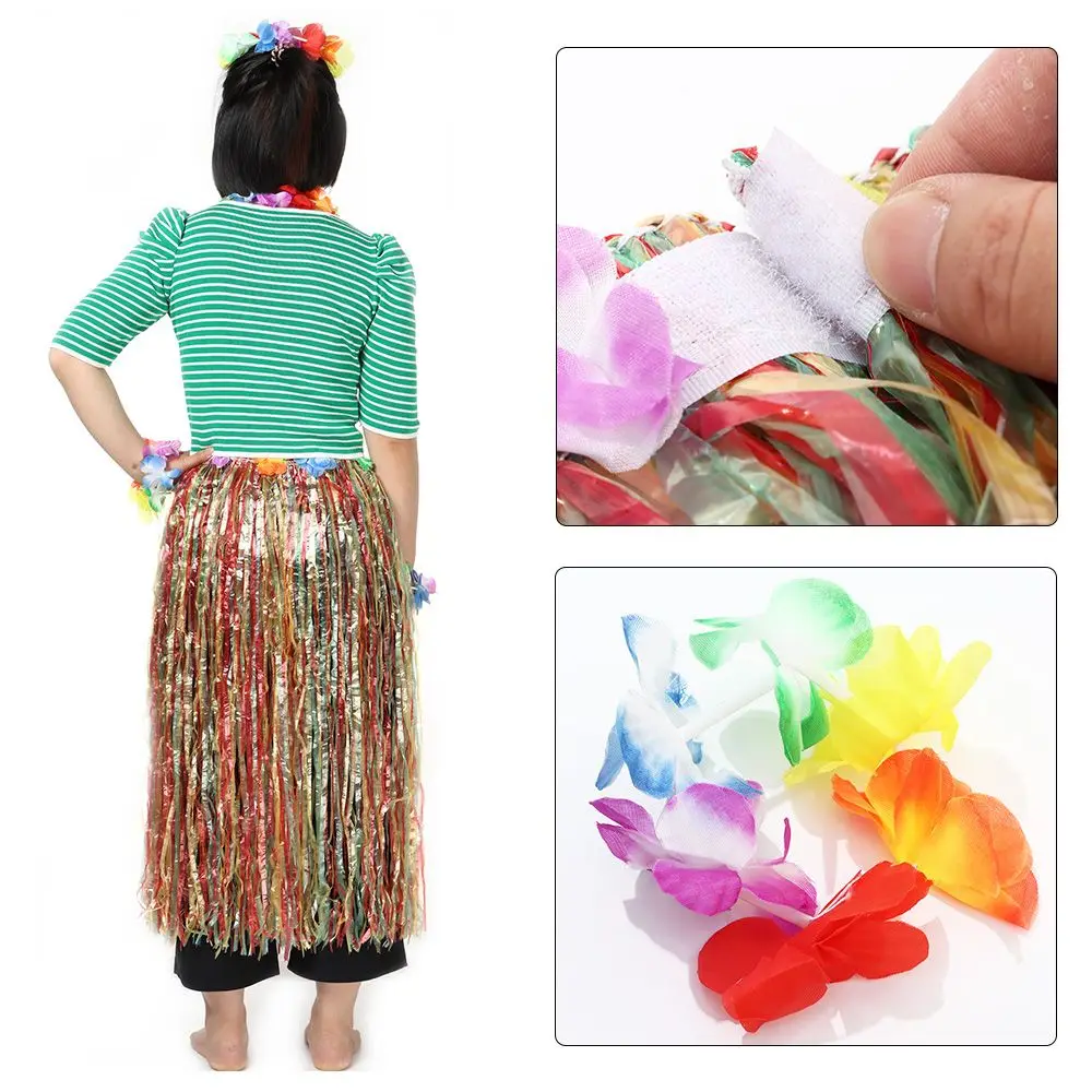 Женский Комплект Танцевального Костюма Хула С Браслетами И Юбкой-гирляндой