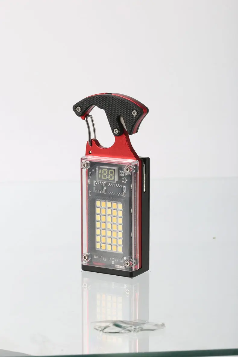 COB светодиодный фонарик USB Type-C перезаряжаемая многофункциональная Рабочая лампа