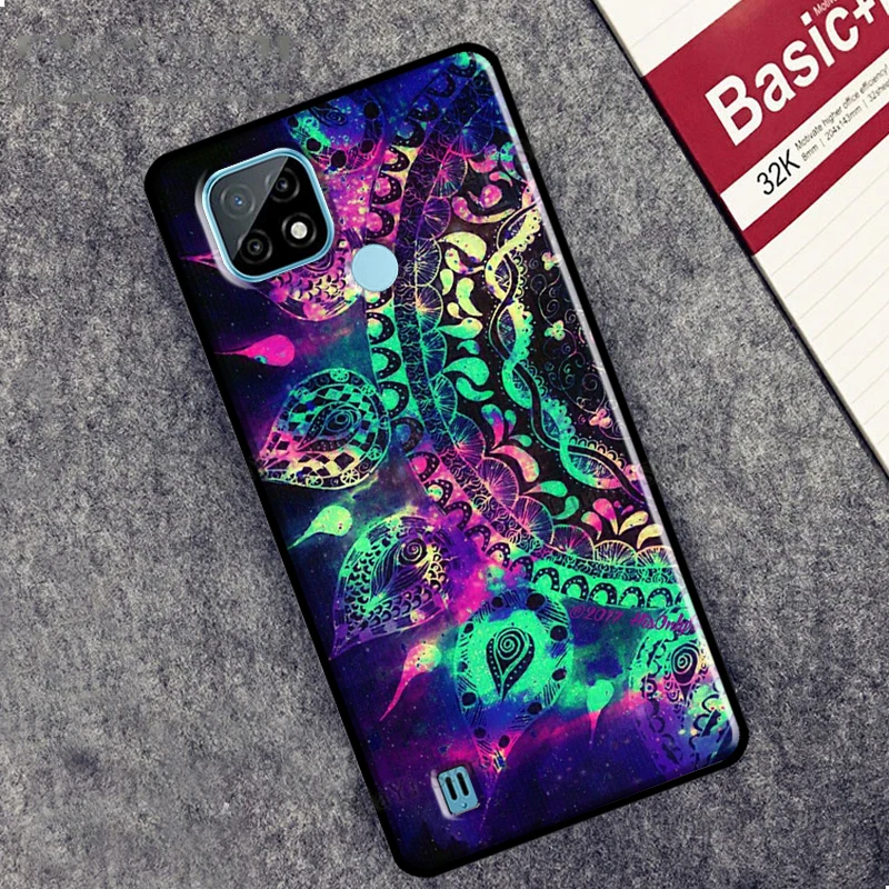 Чехол с индийским узором Мандала для OPPO Realme 7 8 Pro Q3 C3 C11 C15 C21 GT OnePlus 9R 8T Nord 2 9