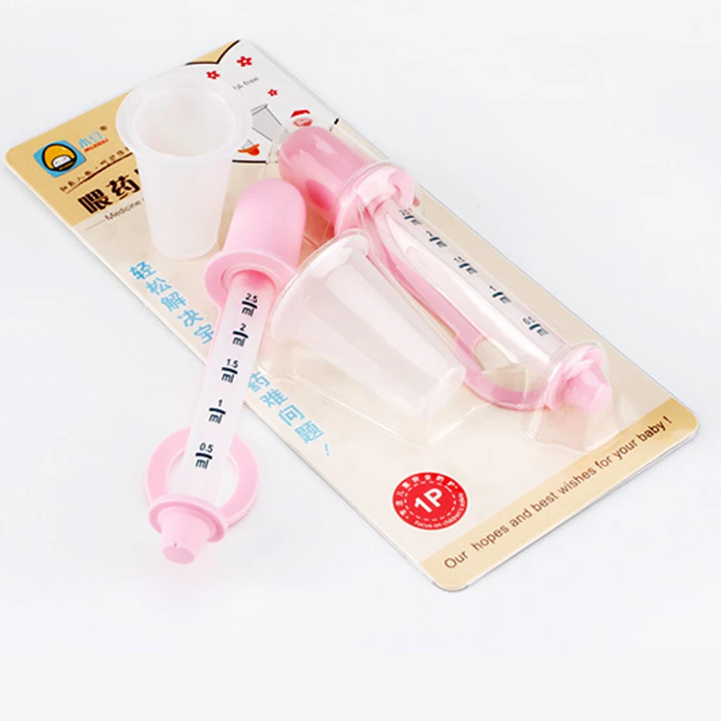 

Baby Pill Dispenser Dropper Storage Cup Set Infant Feeding Pipette with Volume Graduations