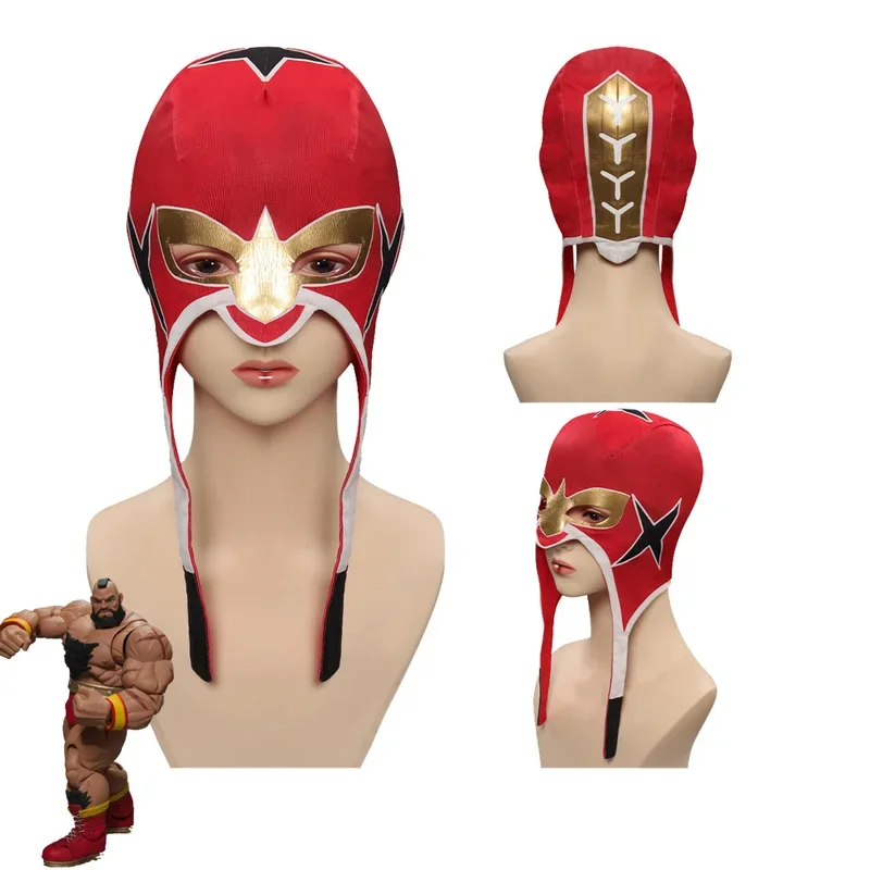 Игра Street Fighter 6 (SF) Zangief маска для косплея шляпа кепка карнавальный костюм на