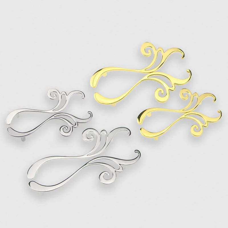 

2pcs Modern Gold Art Creative Cabinet Drawer Wardrobe Door Handle European New Mirror Cupboard Handles Kitchen Accessories