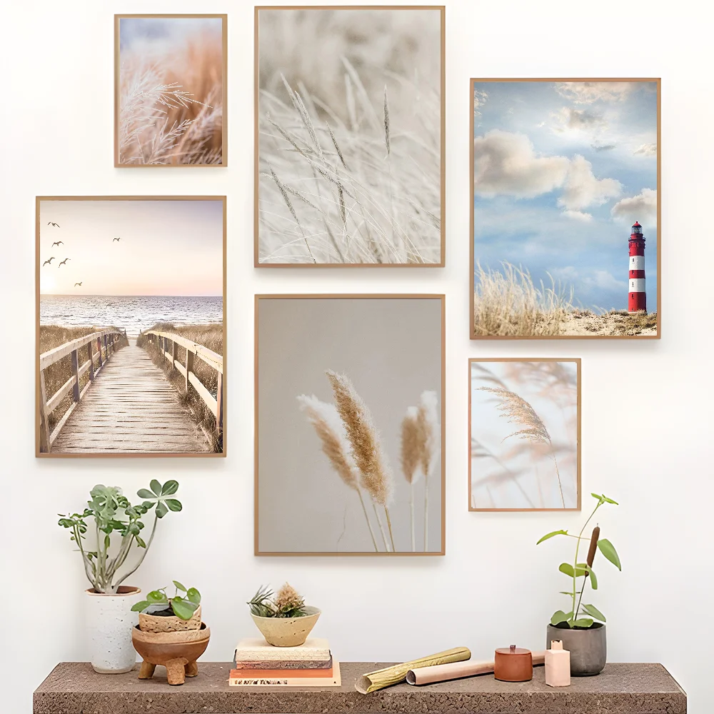 Травяная доска дорожный пейзаж аниме постеры липкий декоративный живопись