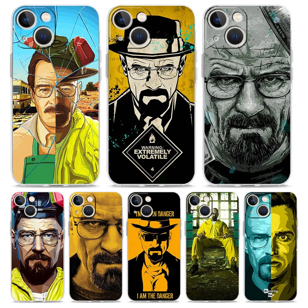 

Breaking Bad Chemistry Walter white Transparent Soft Phone Case For iPhone 14 13 12 11 Pro Max XS X XR SE 7 8 Plus Clear Cover