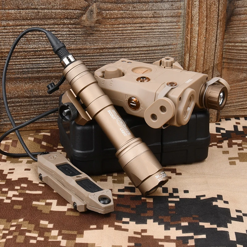 WADSN PEQ15 Red Dot Laser Aiming ИК-аккумуляторный блок M300 M600 Фонарик Тактический двойной пульт