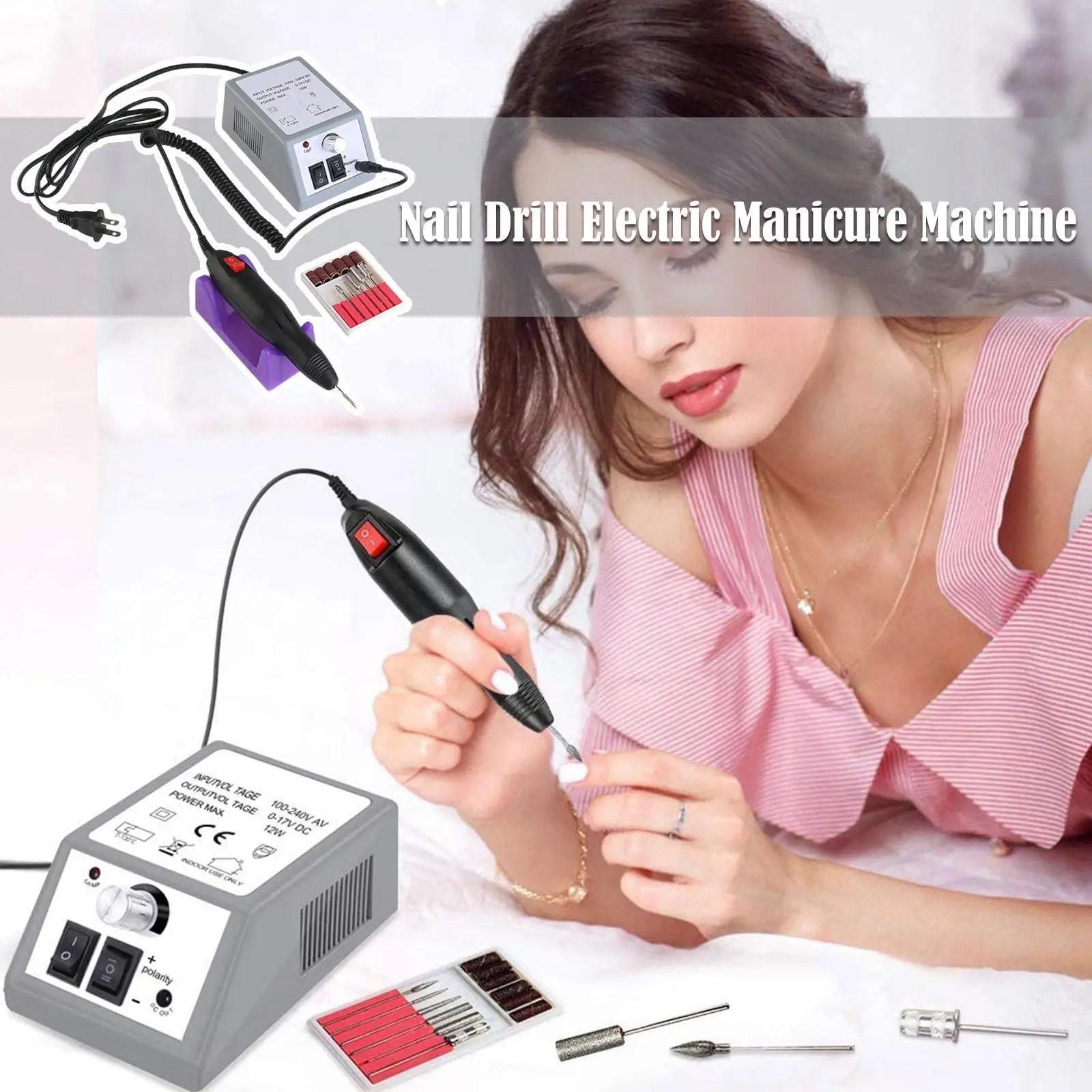 

Professional Nail Drill Electric Manicure Machine 20000RPM Tools Pedicure File With Machine Manicure Nail Speed Nail S6G2
