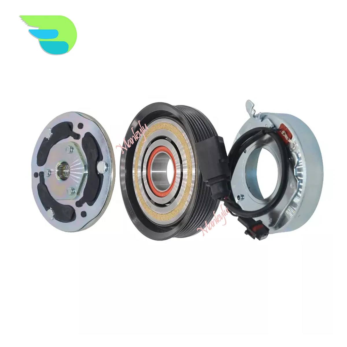 

AC A/C Air Conditioning Conditioner Compressor Magnetic Clutch Pulley 6SAS14C For Audi A6 C7 2.5