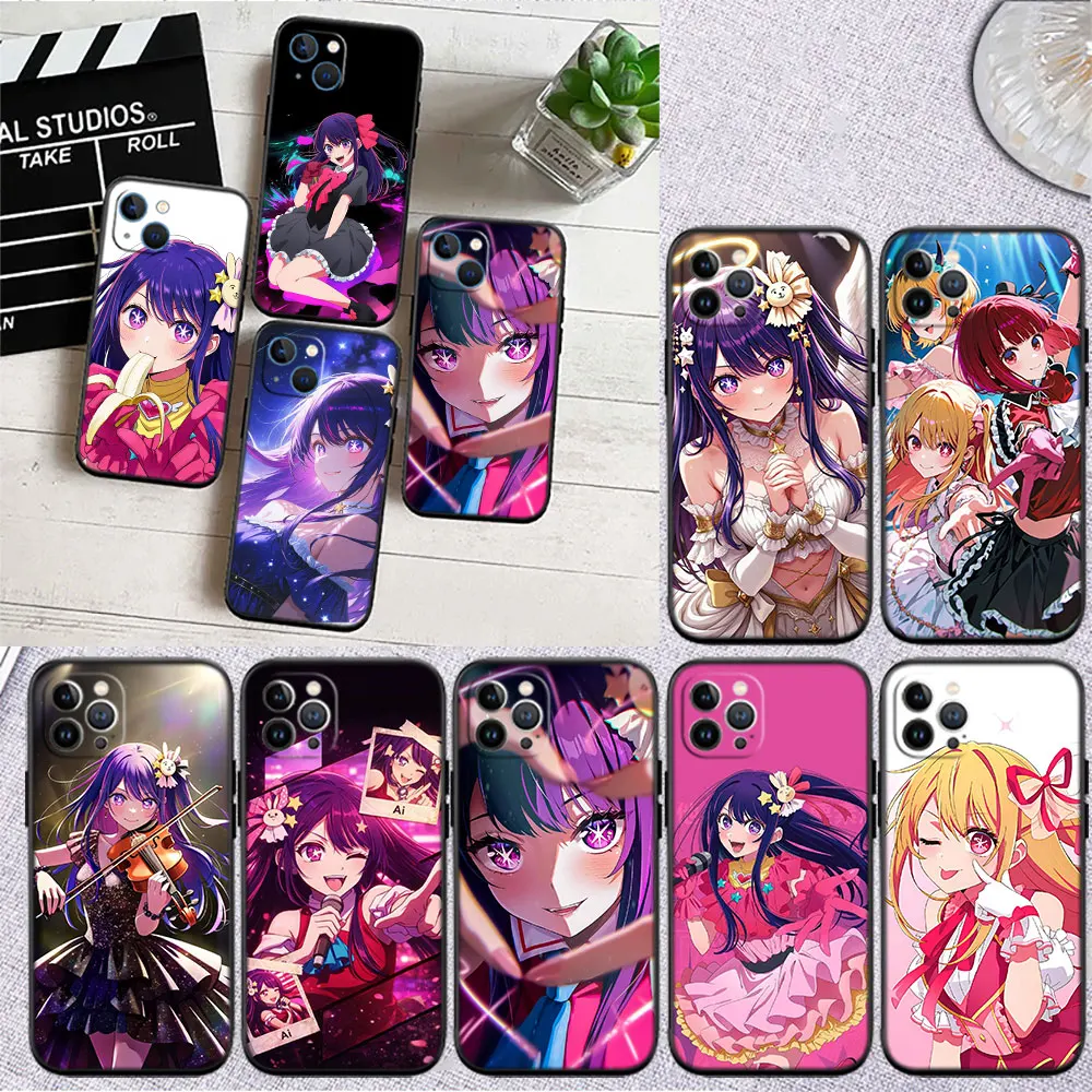 Фото Чехол для телефона DK24 Oshi No Ko Ai Hoshino Soft Shell для iPhone SE X XS XR 11 16E 17 Pro Max Air 8 7 6 6s Plus №3