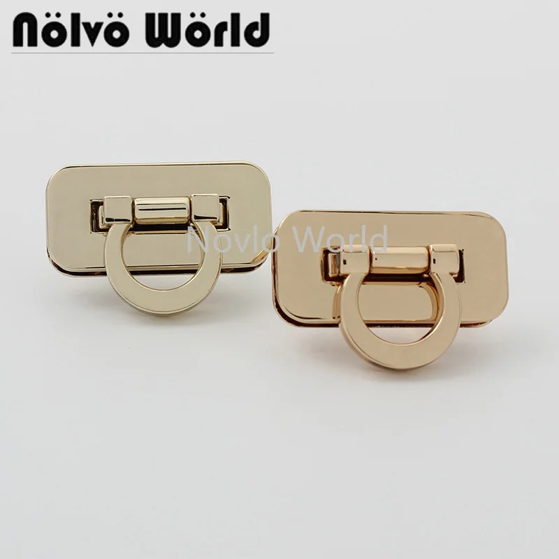 5-20-50sets 2 colors 31*15mm gold rectangle shape flip lock for woman handbag metal clasp purse accessories