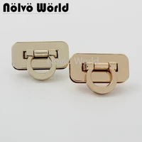 5 20 50sets 2 colors 3115mm gold rectangle shape flip lock for woman handbag metal clasp purse accessories