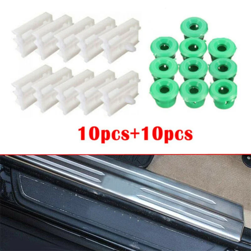 

Клипсы для BMW E32 E36 E46 E90 E91, 10-50 комплектов, 10 + 10 боковых порогов, клипсы, аксессуары, прочный новый фиксирующий Зажим 51711932996 + 51718184574