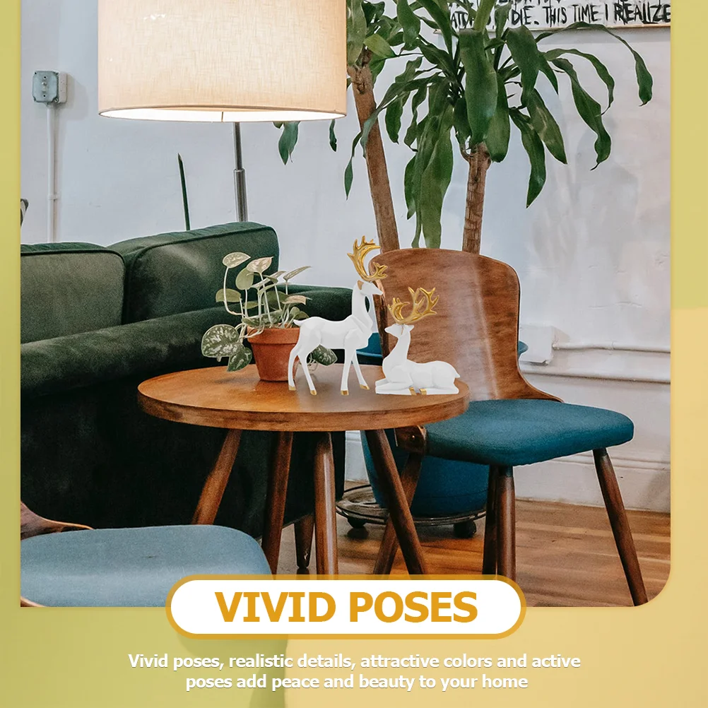 2 шт. декоративные статуи оленя для спальни