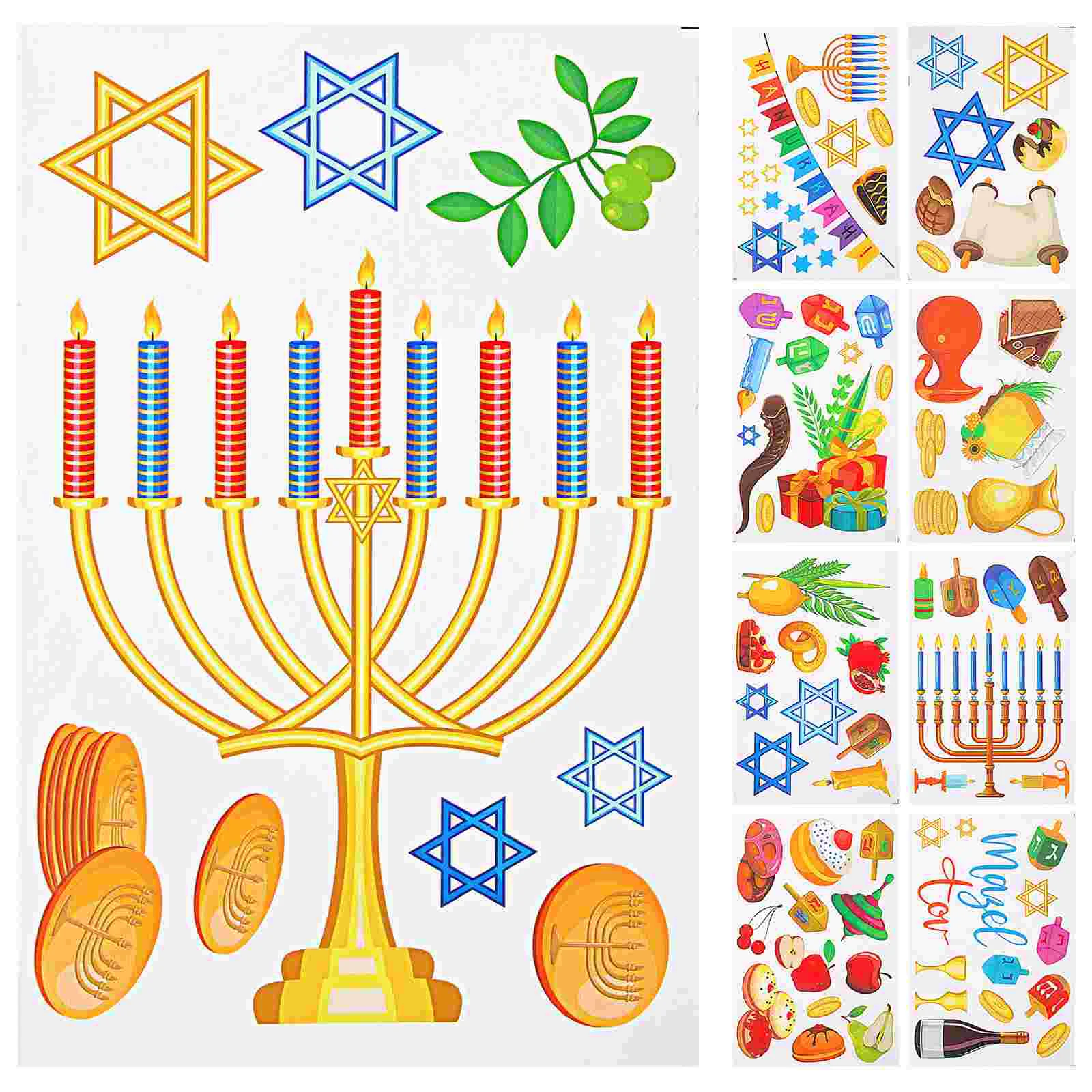 

Festival Decorative Hanukkah Theme Cling Window Cling Hanukkah Window Clings Hanukkah Decal For Home Decor Party Window