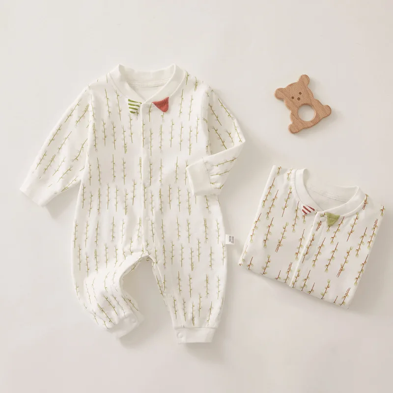 Baby One Piece Clothes Pure Cotton Spring And Autumn Style Suit Newborn Pajamas Spring Clothes Newborn Boy Super Cute Ha Clothes