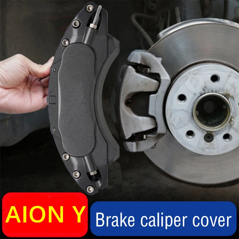 

For AION Y Car Brake Caliper Cover Aluminum Metal Fit 70KW 60 2021 135KW 70 80 2021 2022