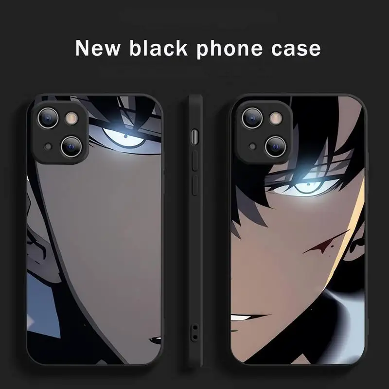 

solo leveling Phone Case for iPhone 13 12 11 mini pro XS MAX 8 7 6 6S Plus X SE 2020 XR