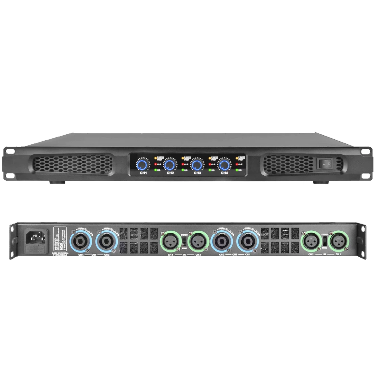 KS6500 4-канальный 4x1300 Вт 5200 PEAK цифровой усилитель мощности Drive Stage домашний DJ караоке