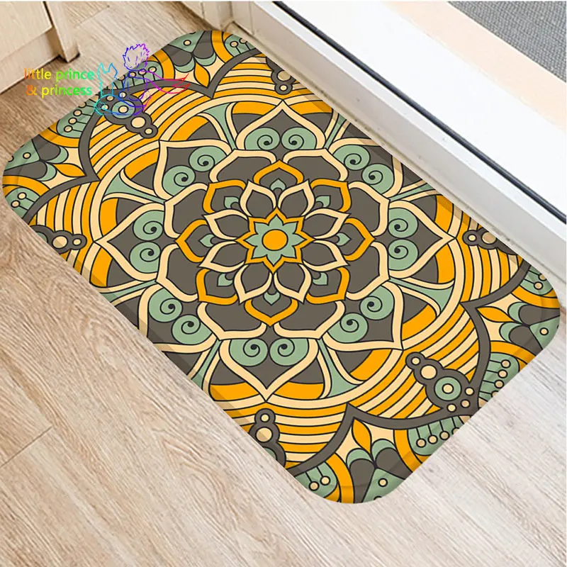 Напольный коврик с геометрическим рисунком мандала модные дизайнерские