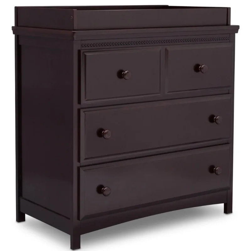 

Delta Children Waverly 3 Drawer Dresser with Changing Top, Dark Chocolate makeup tables