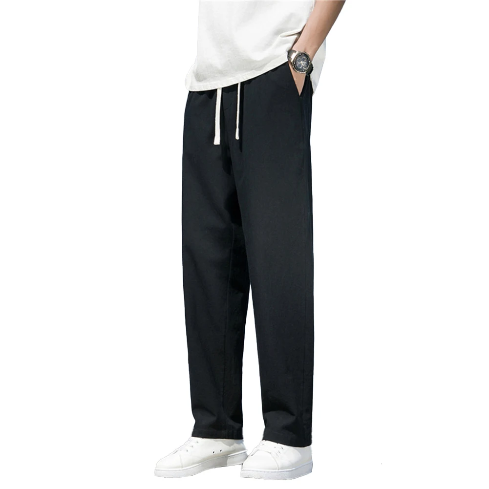 

Comfy Fashion Pants Men Full Length Outdoor Pocket Simple Soft Solid Sports Sweatpants Trousers 1pc Breathable