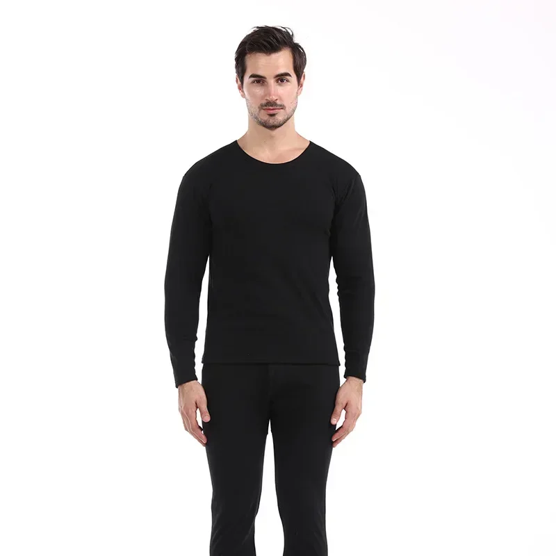 Мужские теплые толстые флисовые лонг-джоны мужские термофутболки с высоким