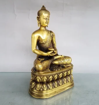 Бронзовый Лотос Сакьямуни украшения Будды в китайском стиле Nafu домашние