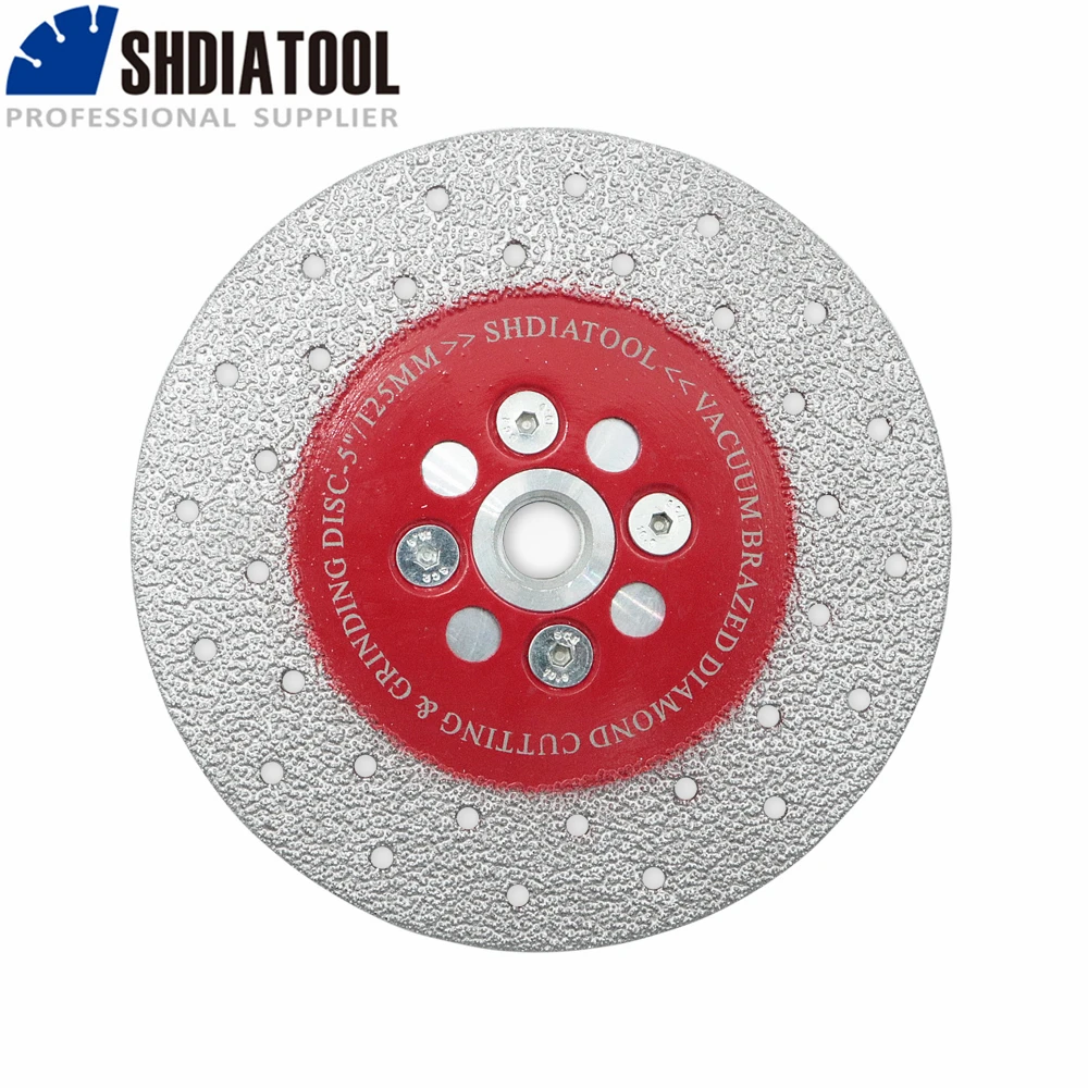 

SHDIATOOL 1 шт. двухсторонняя Алмазная шлифовальный режущий диск 4 "4,5" 5 "пила для резки фарфоровой керамической плитки M14 фланец