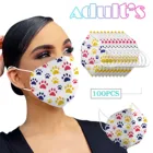 Маска FFP2 для детей и взрослых, защитная дышащая маска для лица с принтом собаки